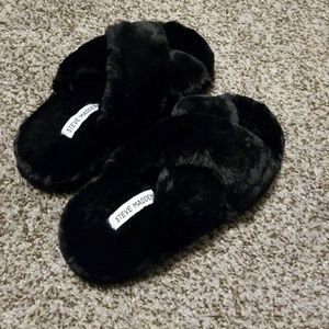 Steve madden sandal fur slippers